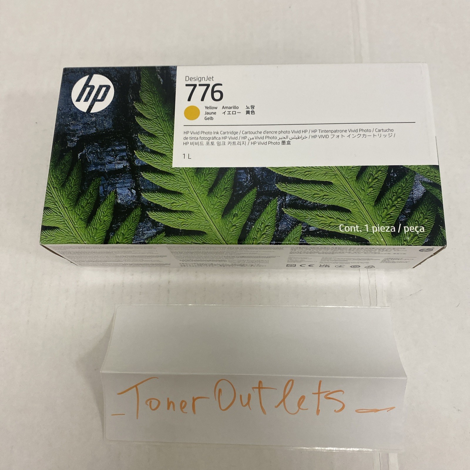 HP 776  Yellow DesignJet Ink Cartridge - 1XB08A - 1L-Genuine -OEM -SEALED