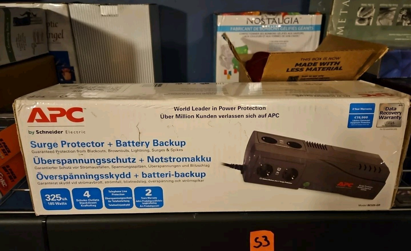 APC, BE325-GR, Battery Backup And Surge Protector,Uninterrupted Power Supply 