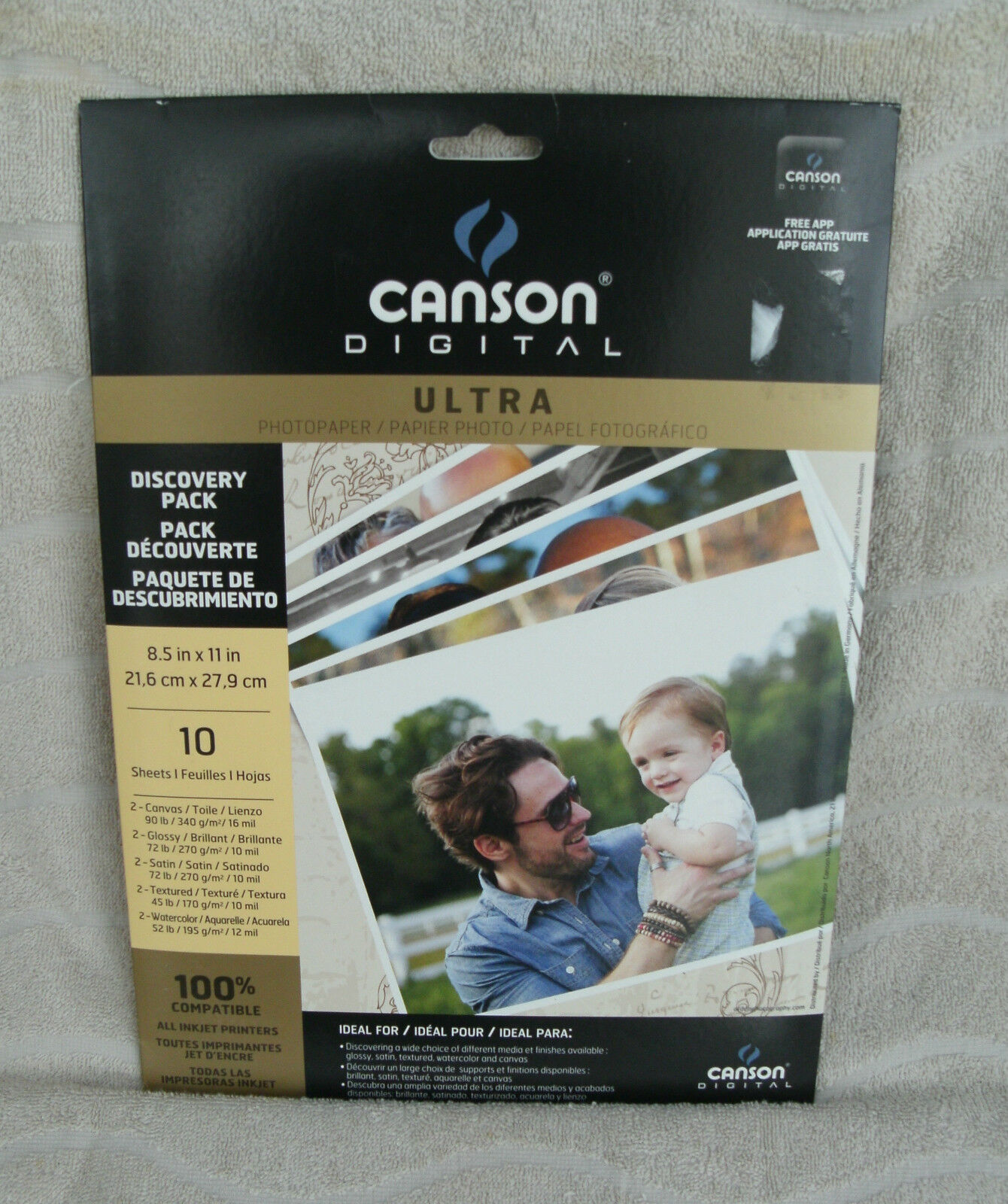Canson Ultra Digital Imaging Paper Discovery Pack 10 Sheets ~ NEW