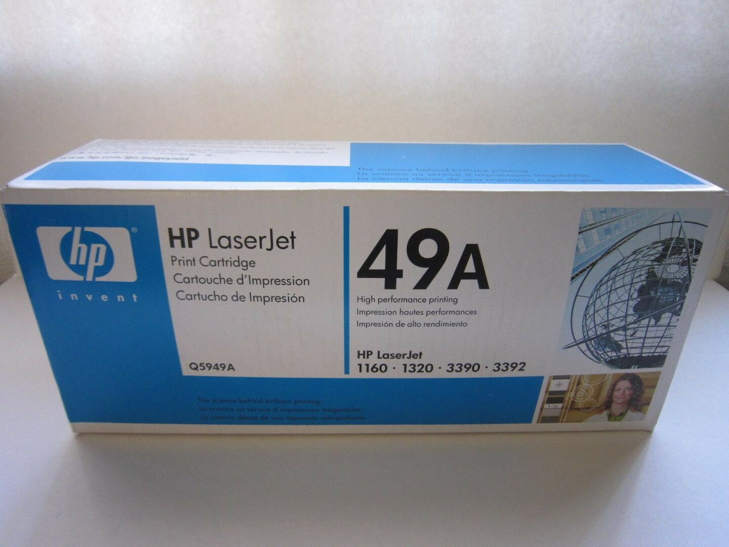 HP 49A/Q5949A Black Toner Cartridge for LaserJet 1160/1320 - Genuine Sealed Box