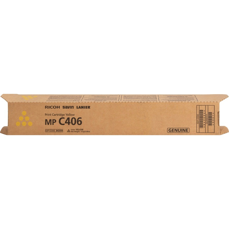 Ricoh Original Laser Toner Cartridge Yellow 1 Each