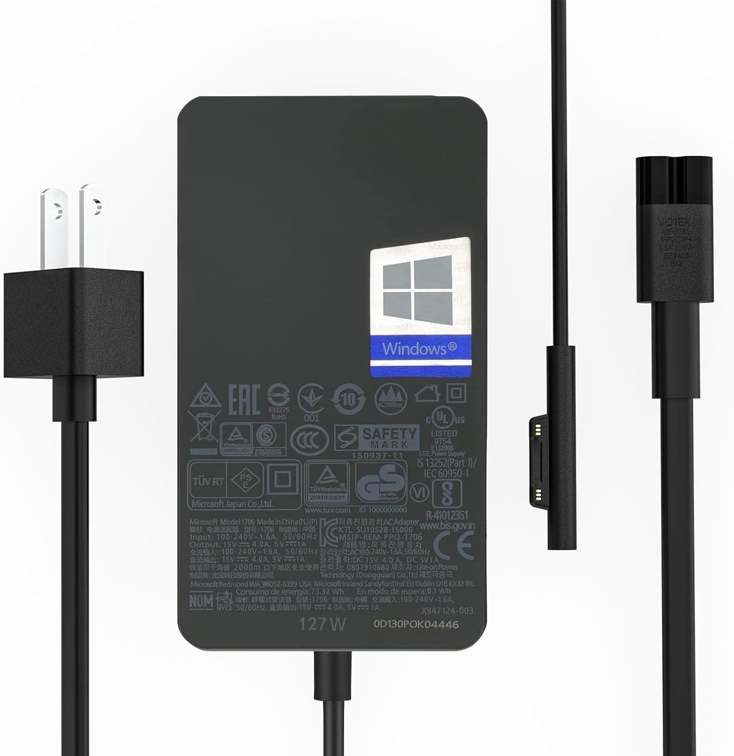 Genuine 127W Charger for Microsoft Surface Book 3 Windows Surface Pro/Laptop/Go