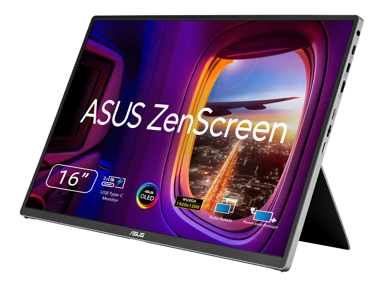 ASUS Zenscreen 16 inch 60Hz USB-C OLED Portable Computer Monitor MQ16FC