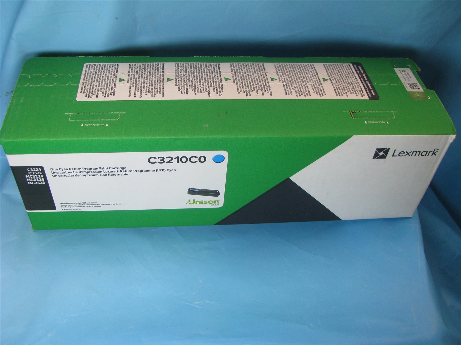 Genuine Lexmark C3210C0 CYAN Toner Cartridge -  - NEW