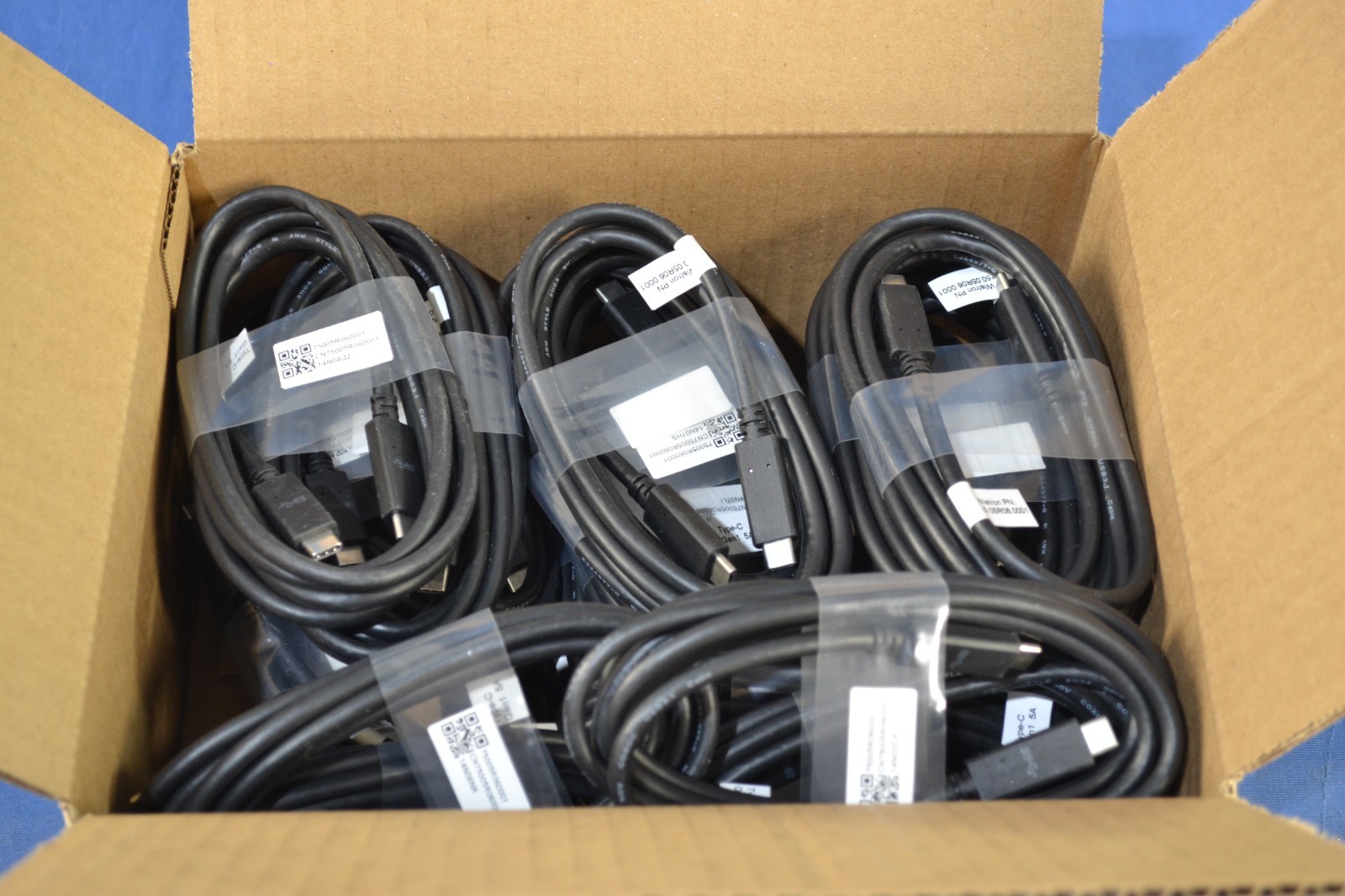 Lot of 20 x Lenovo USB-C to USB-C 5Gbps 100W Gen 1 5A Cables 6ft (C100202)