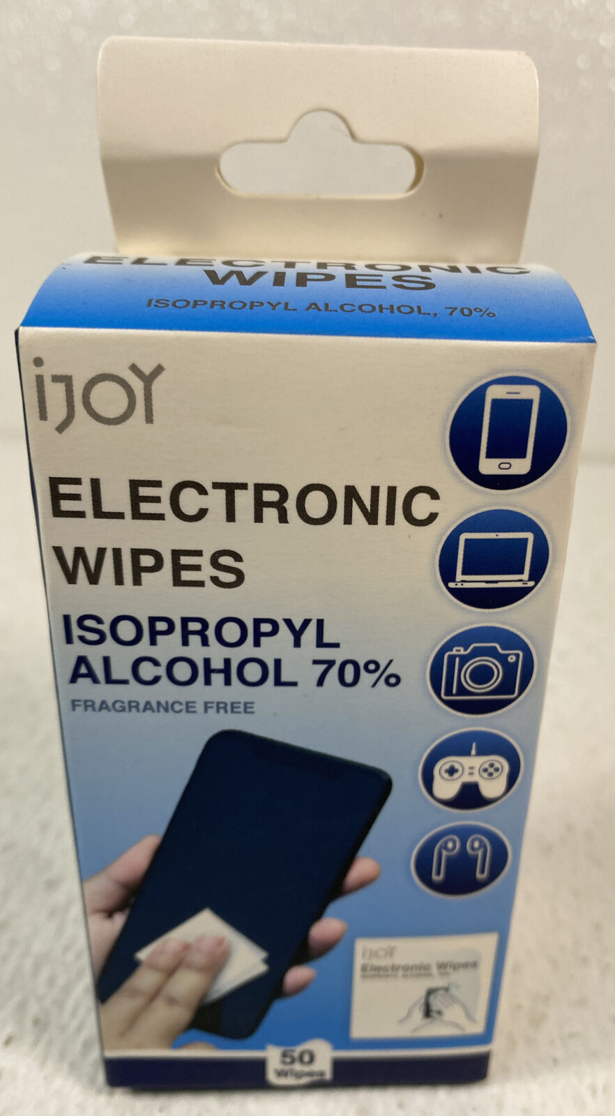 iJoy Isopropyl Alcohol 70% Electronic Wipes, 50 count
