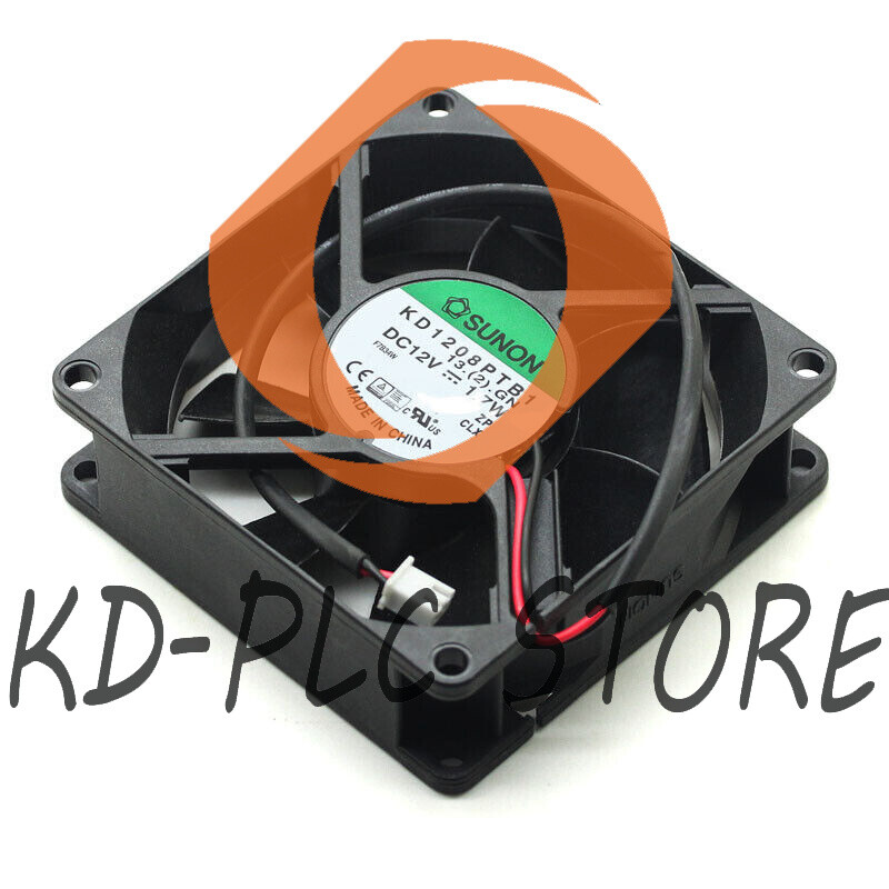 New 1pcs SUNON KD1208PTB1 80*80*25MM DC12V 1.7W 8CM 2Pin Cooling Fan