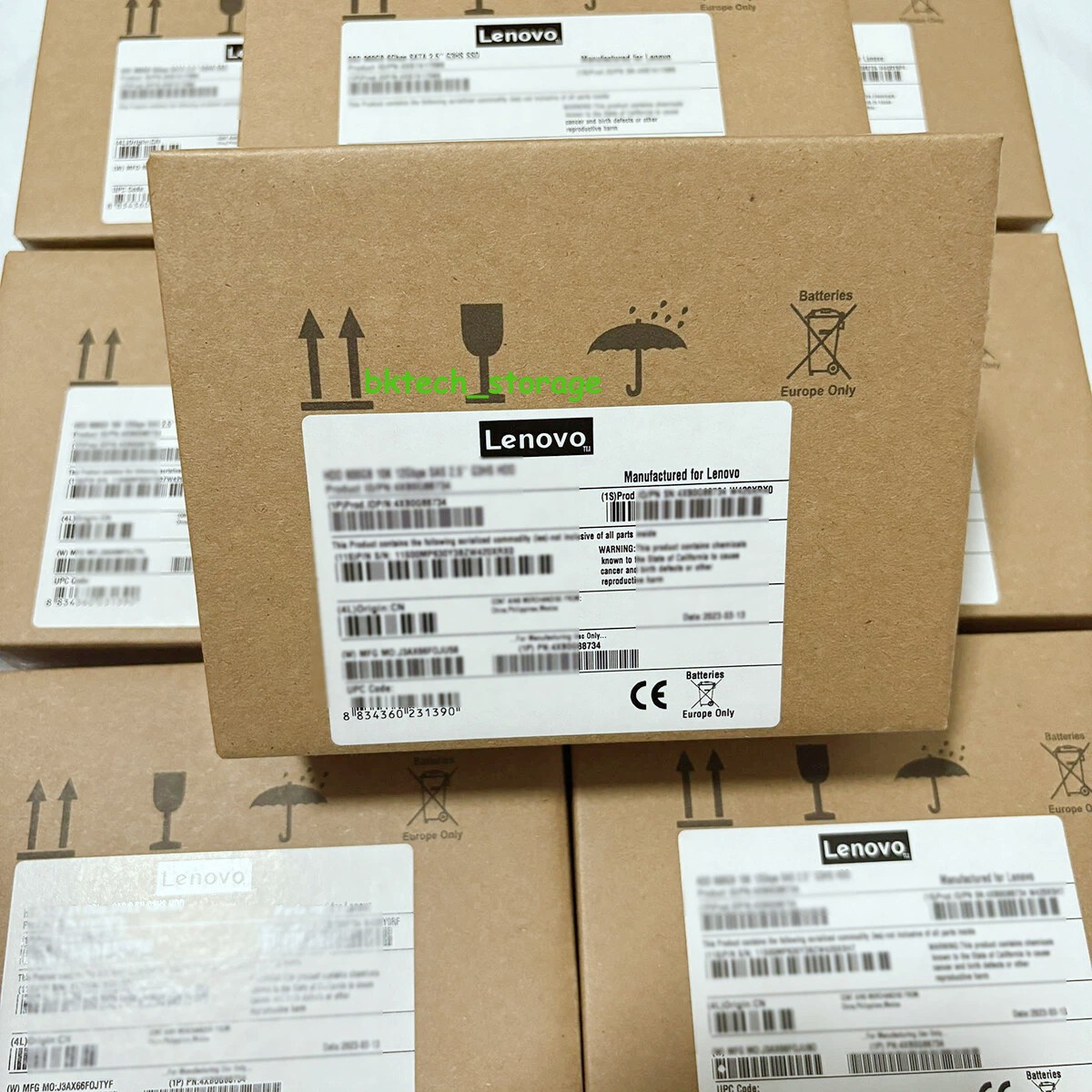 Lenovo ThinkSystem 1.92TB 4XB7A38279 02YE754 3.5" 6Gb SATA Hot Swap Server SSD
