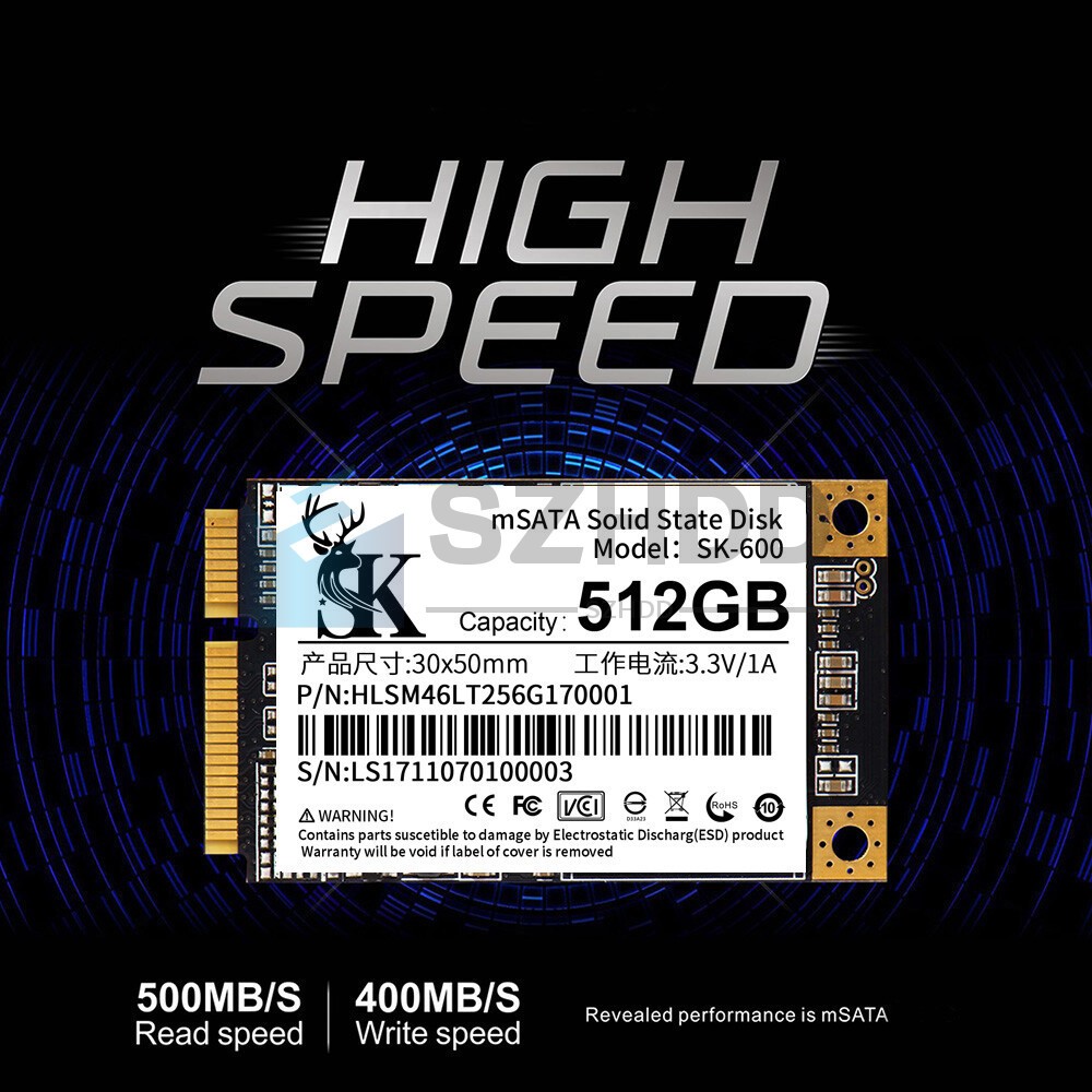 NEW 512GB MSATA SATA III 6Gb/s Solid State Drive SSD For Notebook Laptop