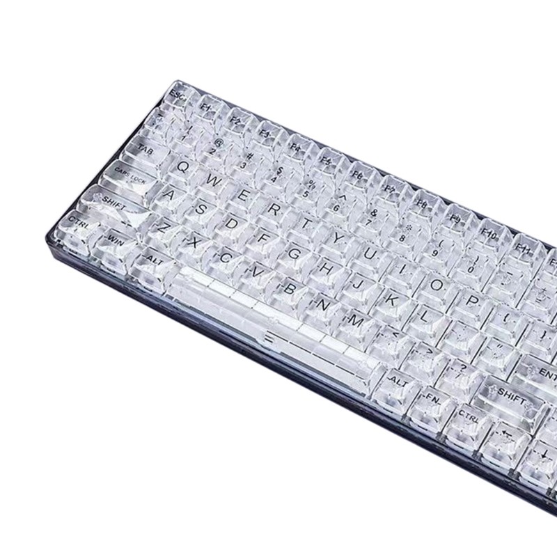 Mechanical Keyboards Backlit KeyCaps 132Keys PC Crystal Keycaps CBSA Profile