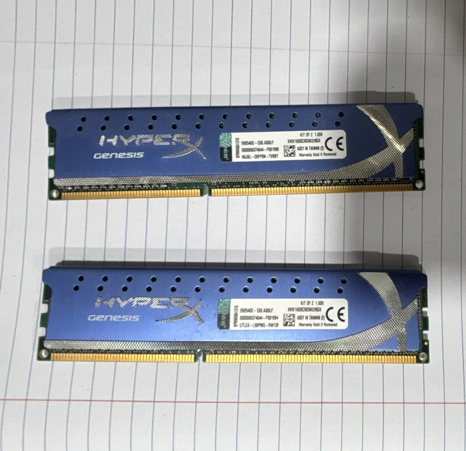 Kingston HyperX Genesis 4GB (2x2GB) DDR3-1600 PC3-12800 DIMM Non-ECC