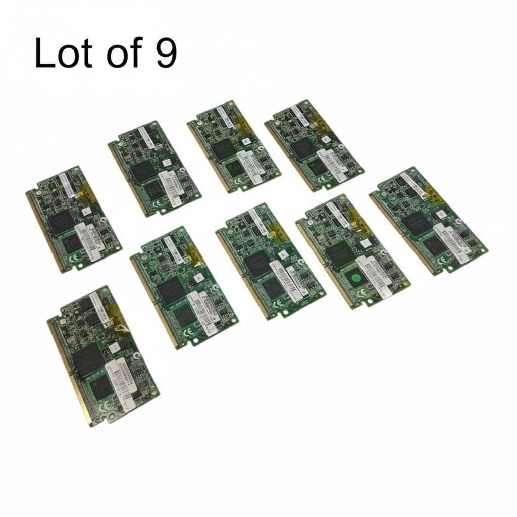 Lot of 9 Mix HP Smart Array FBWC Cache Memory Modules RAID 505908-001 578882-001