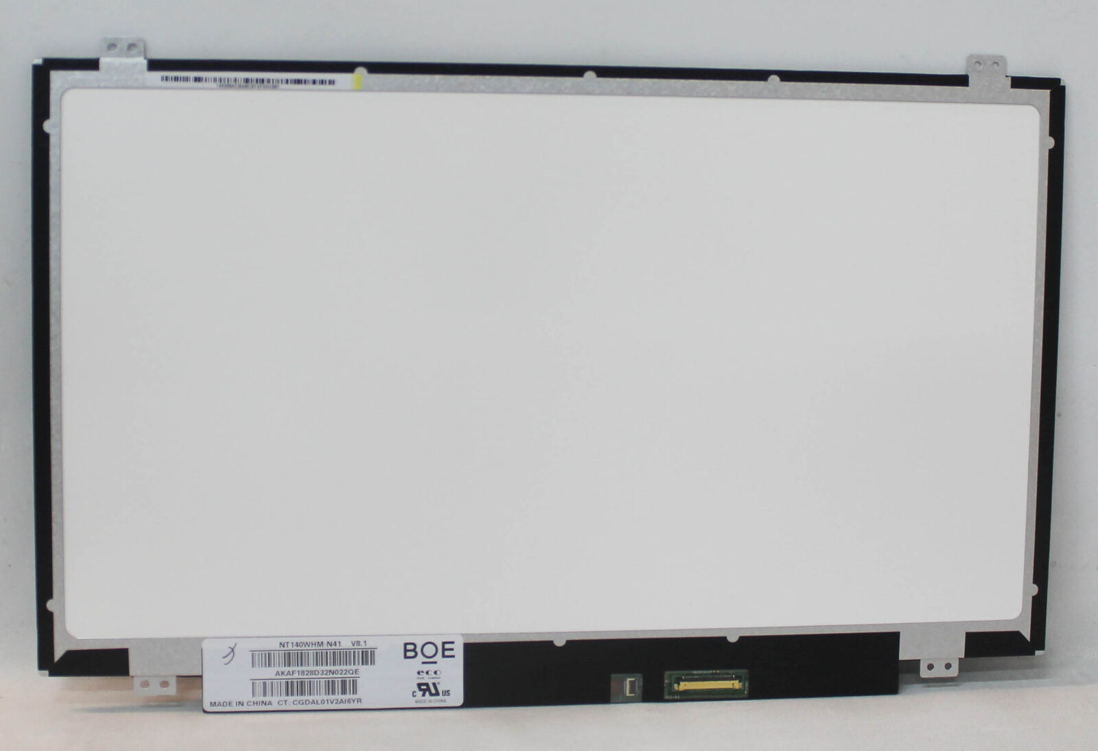 NT140WHM-N41 Boe LCD 14 LED Slim Edp 30Pins Br W/Top Bottom Brackets 