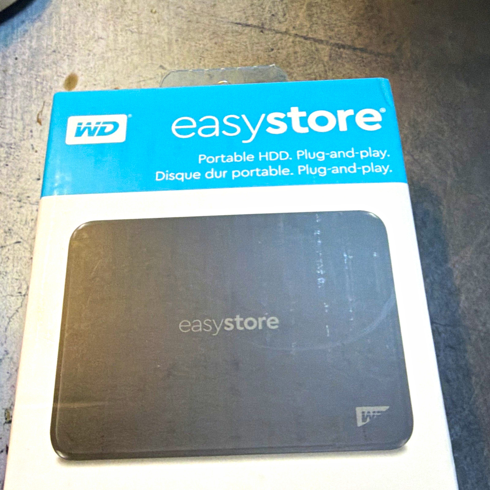 WD easystore 5TB Portable External HDD USB Plug-and-Play Black