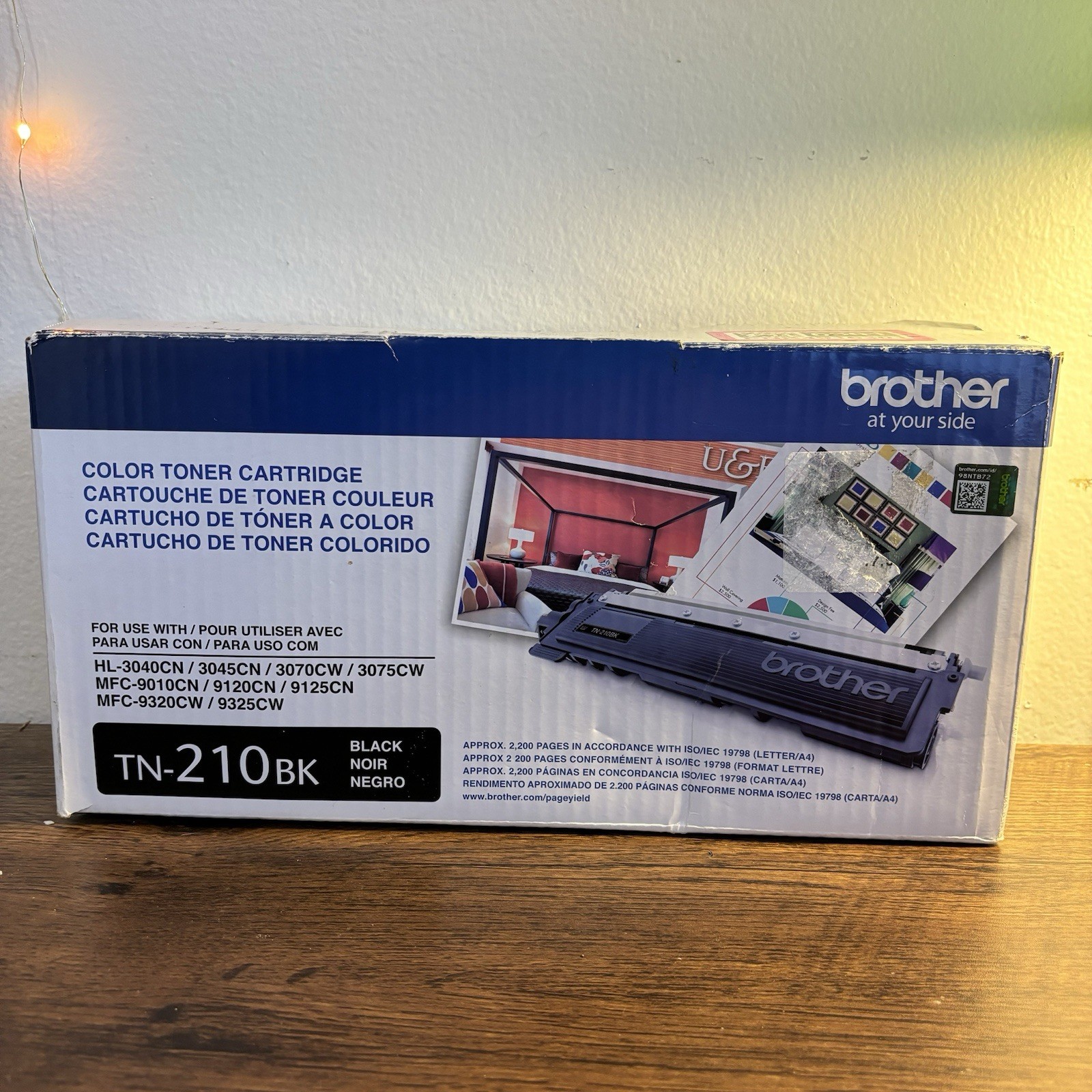 Brother TN210BK Black Toner Cartridge Genuine High Yield 2200 Pages NEW