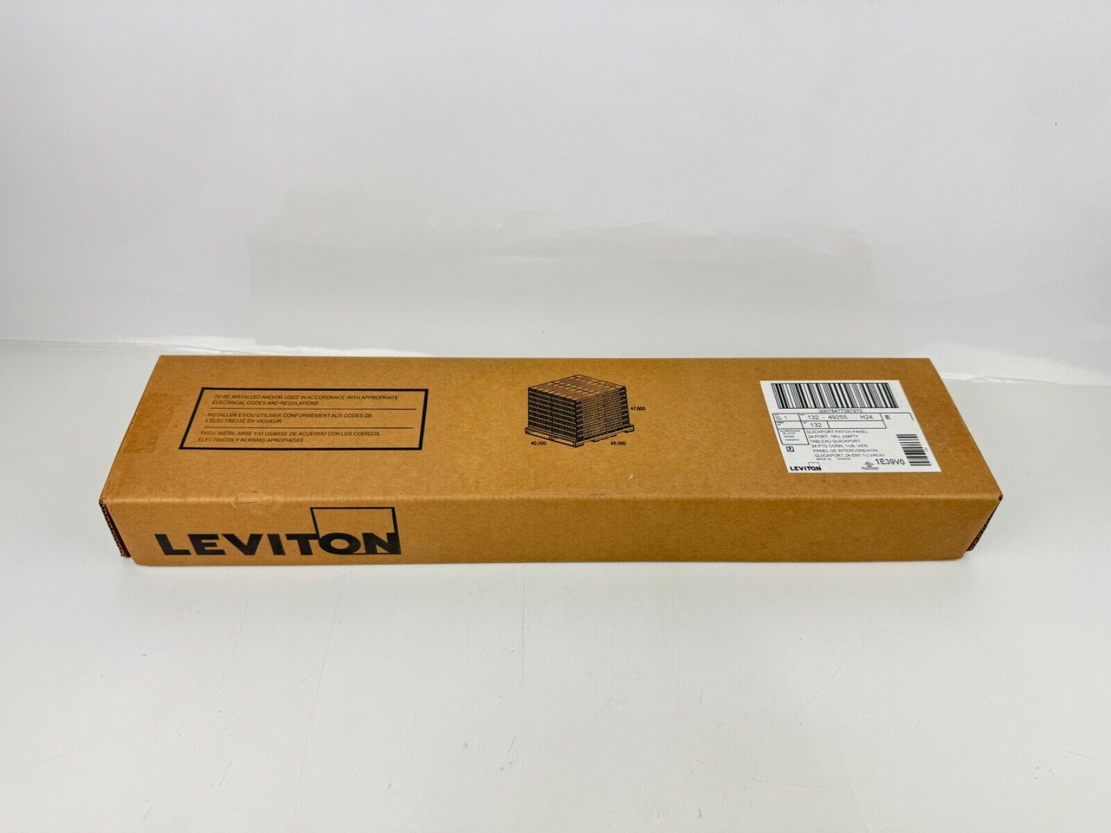 Leviton 49255-H24 24 Port Quickport Patch Panel 1RU (No Cable Jacks)
