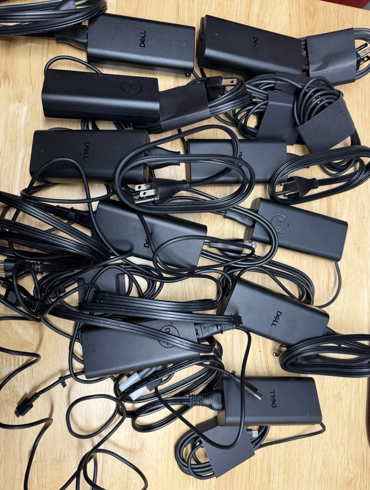 Lot of 10 Genuine Dell 65W Watt USB-C Type C Laptop Charger AC Power Adapter