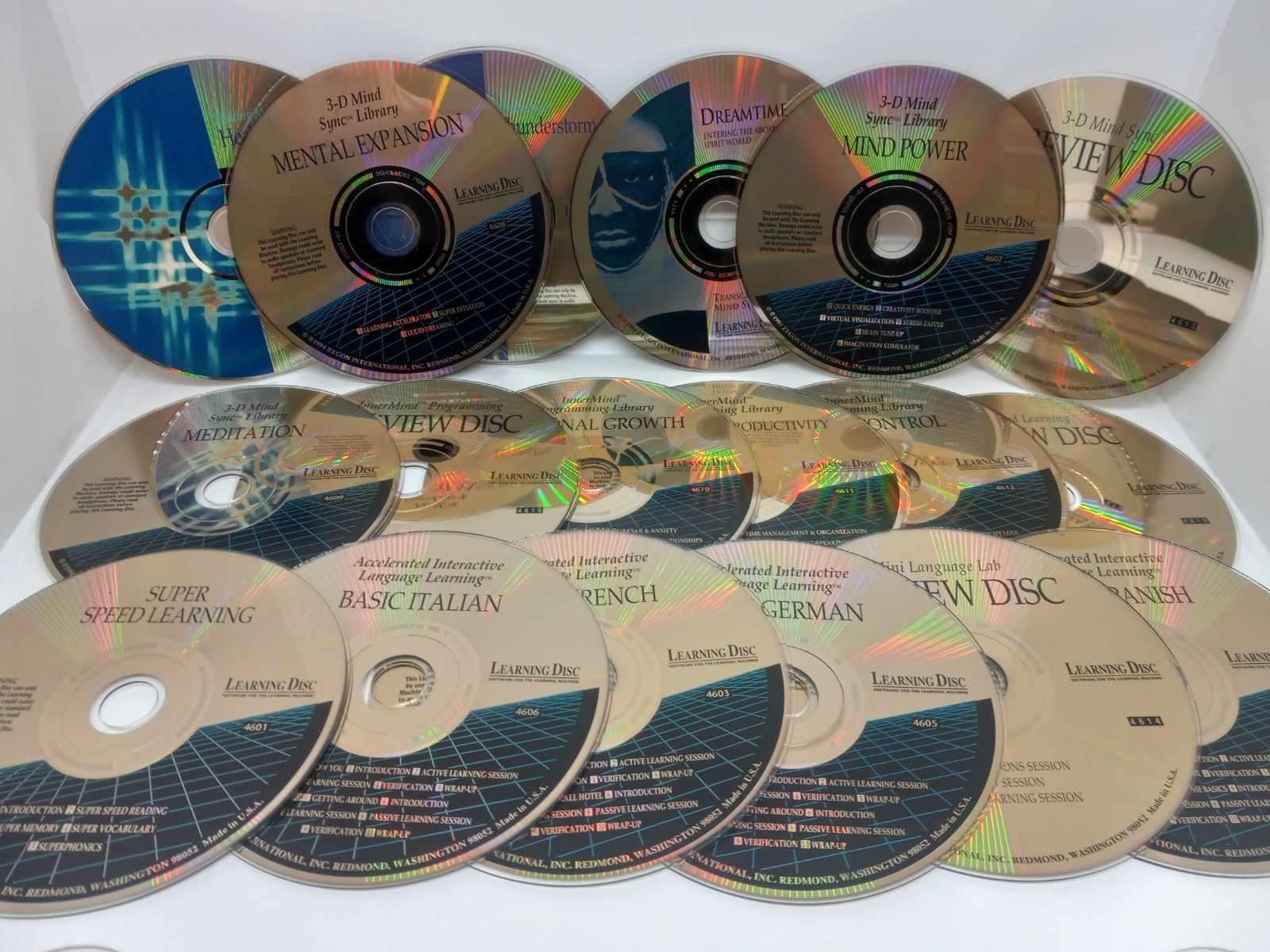 Zygon Learning Machine - Complete Set Of 18 Discs