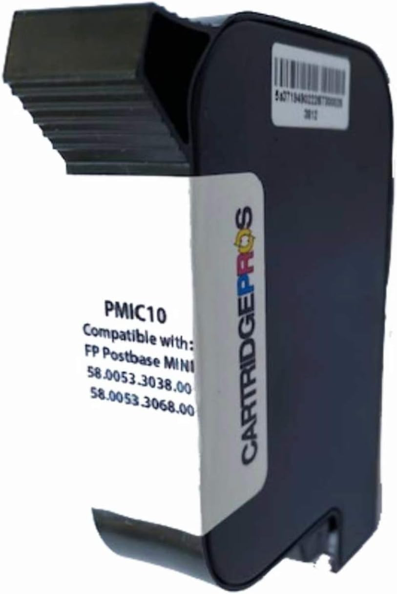 Made in the USA - Compatible PMIC10 Ink Cartridge for Use in Postbase Mini Posta