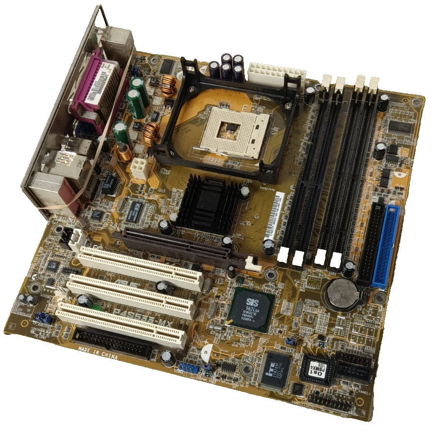 ASUS P4S533-MX ATX Motherboard Socket 478 Intel DDR1 PCI AGP Audio/Video