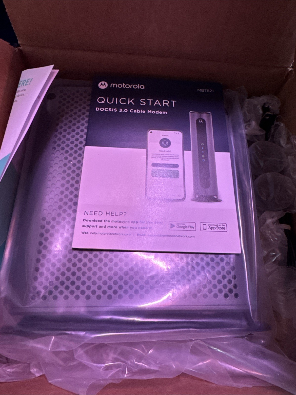 Motorola DOCSIS 3.0 Cable 24x8 Modem MB7621@6