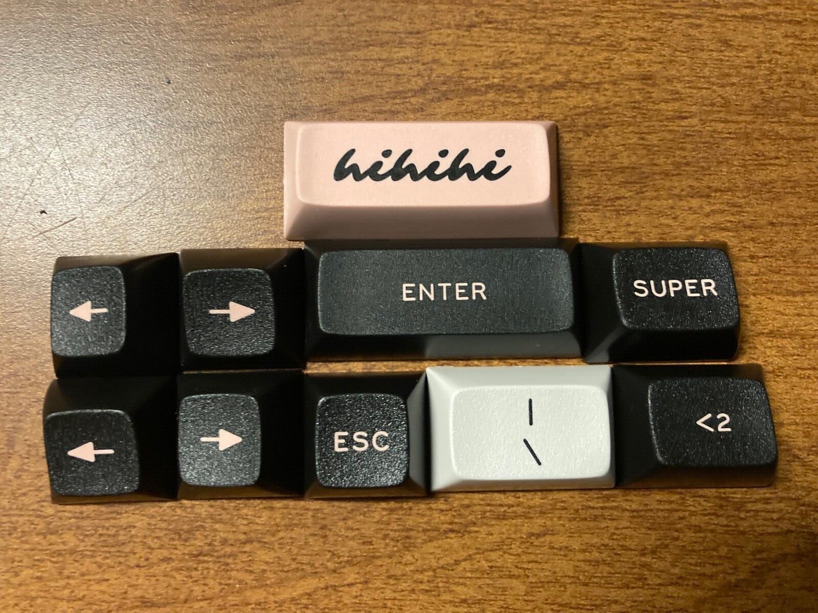 GMK Olivia MK65 Keycap Custom Keyboard Set Lot SUPER HIHIHI Pink White Black