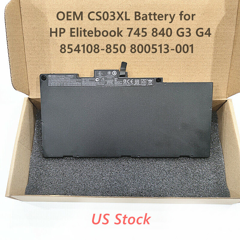 Genuine OEM CS03XL Battery HP Elitebook 745 840 G3 G4 854108-850 800513-001 NEW