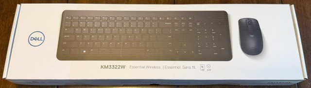 Dell KM3322W Wireless Keyboard and Mouse Combo Black New