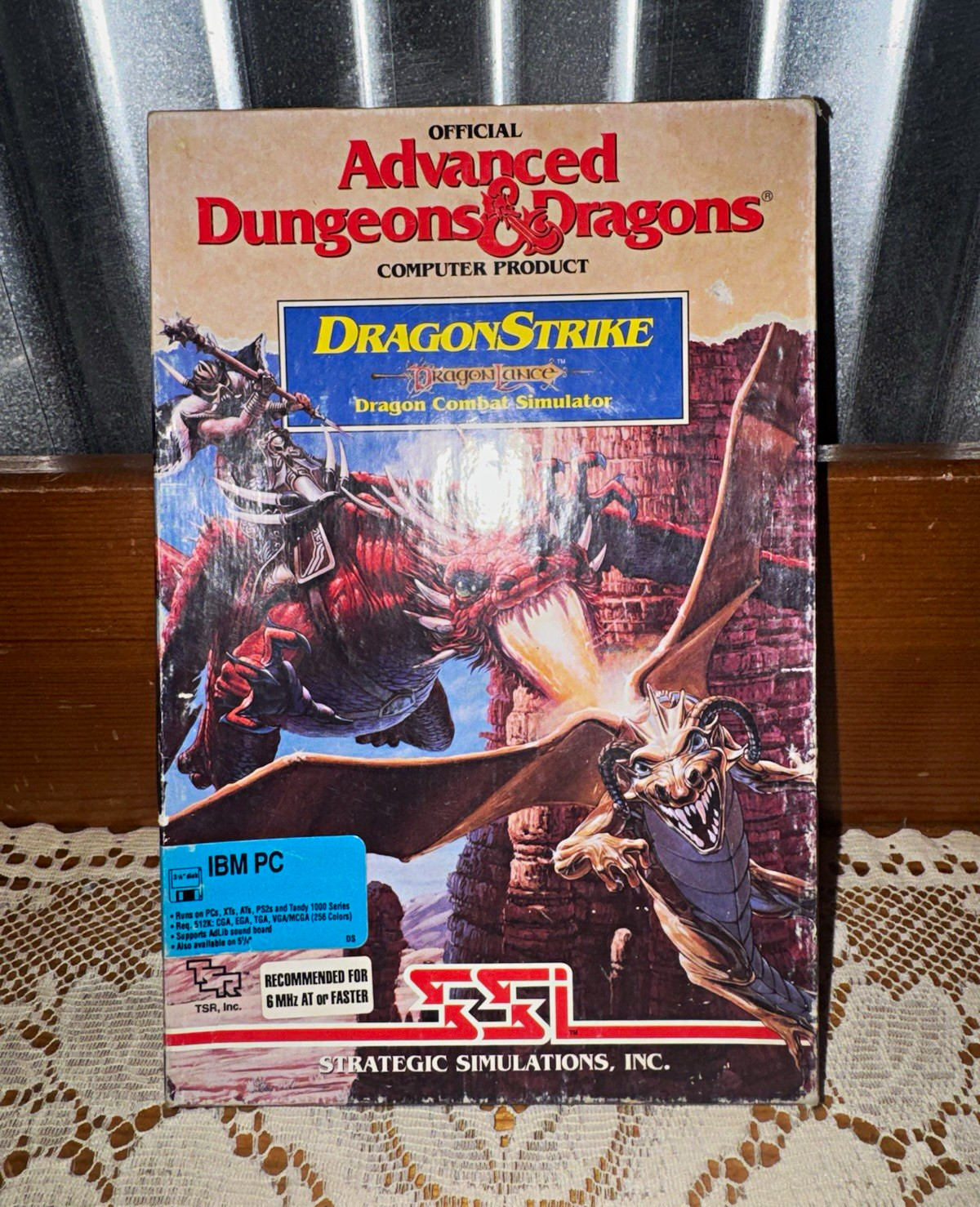 Strategic Simulations SSI DragonStrike AD&D Game IBM PC 5.25" Floppy w/ Manual