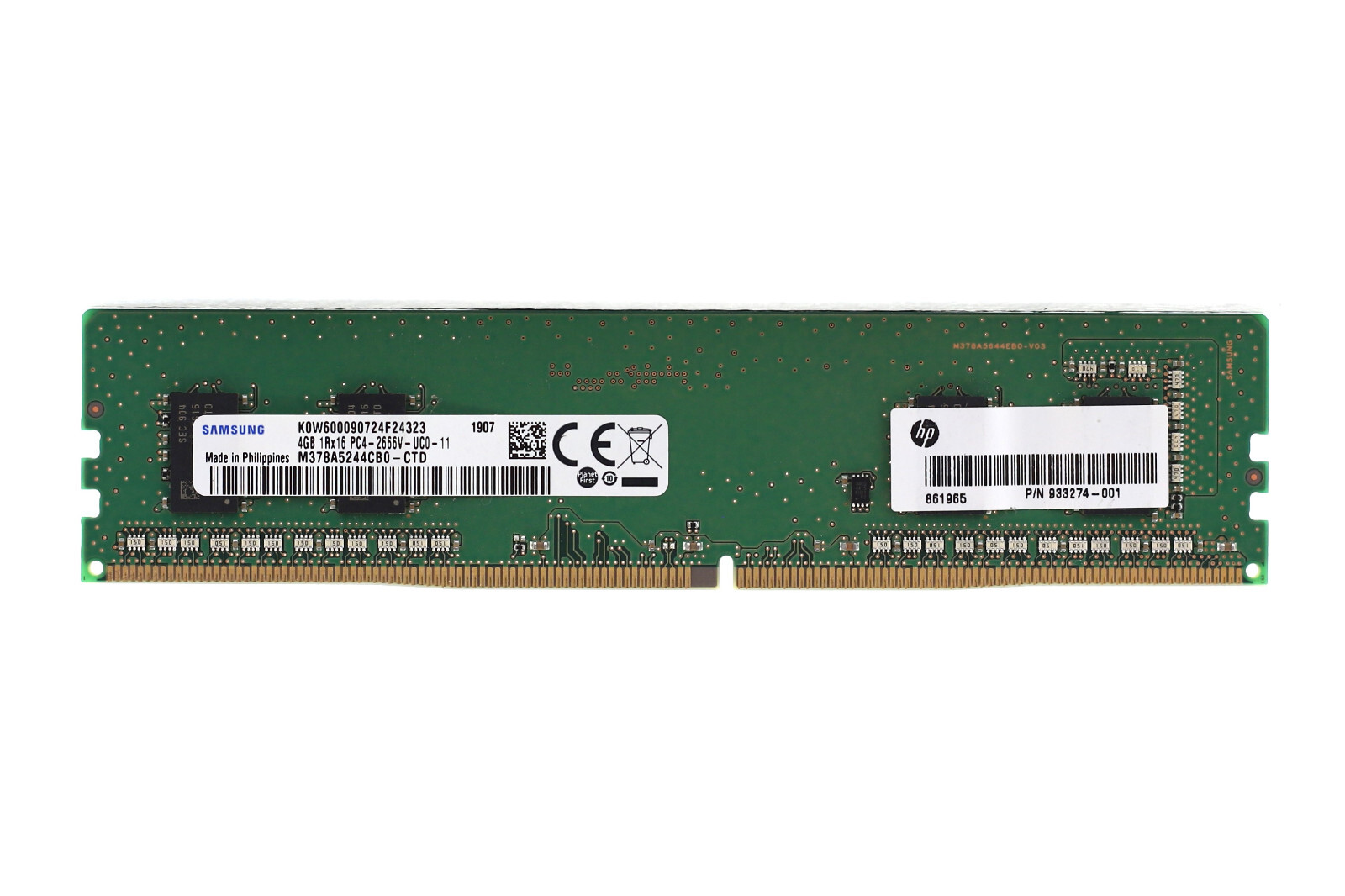 Samsung 4GB 1Rx16 PC4-2666V-UC0-11 Non-ECC Unbuffered Memory M378A5244CB0-CTD