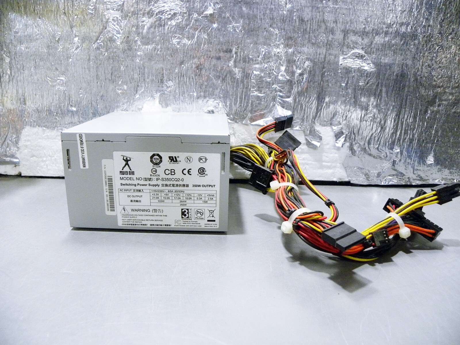 POWER MAN IP-S350AQ2-0 SWITCHING POWER SUPPLY  350W MAX 24 Pin