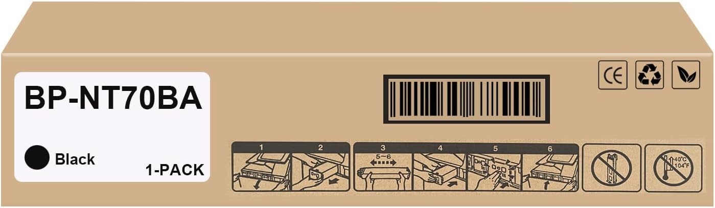 BP-NT70 BP-NT70BA Toner Cartridge Use for Sharp BP-50C26 BP-50C31 BP-50C36, 2810