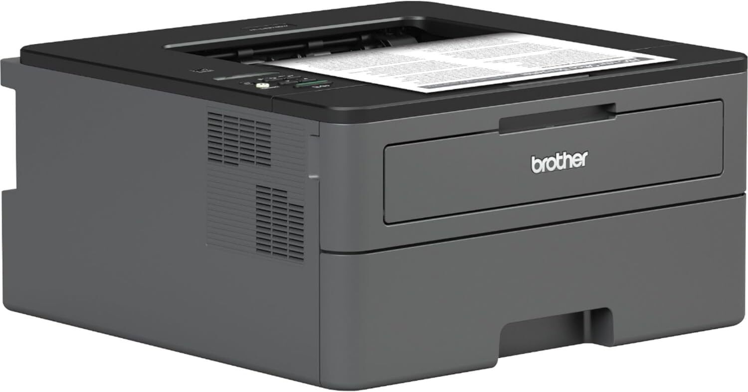 Brother HL-L2370DW Monochrome Wireless Laser Printer - Print Only - Gray, 2400