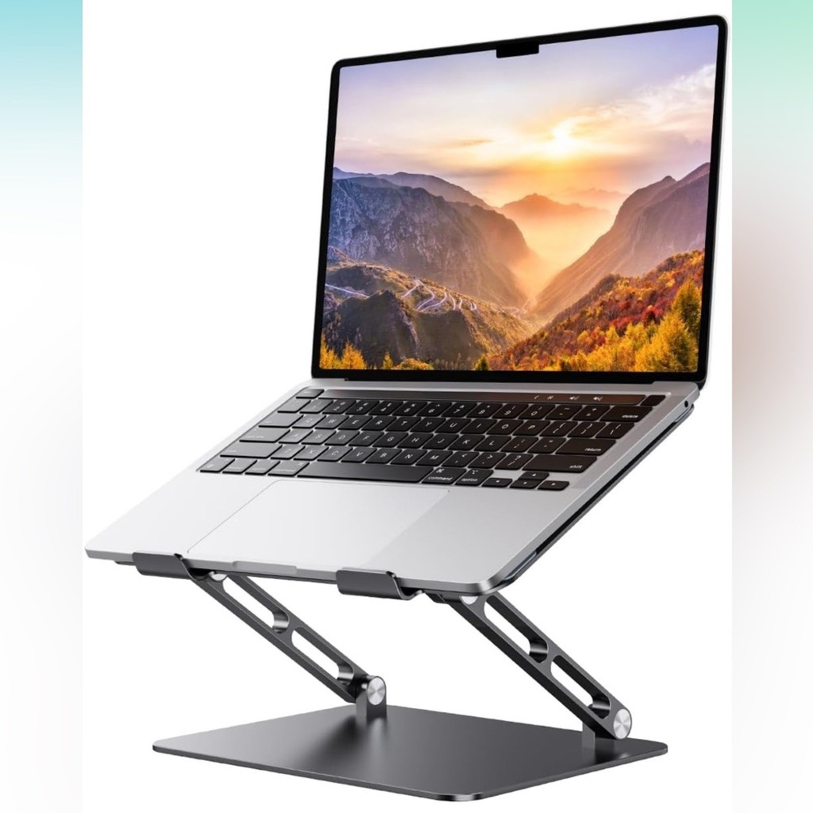 Foldable Aluminum Laptop Stand 10-17.3" Laptops, Height Adjustable Portable NEW
