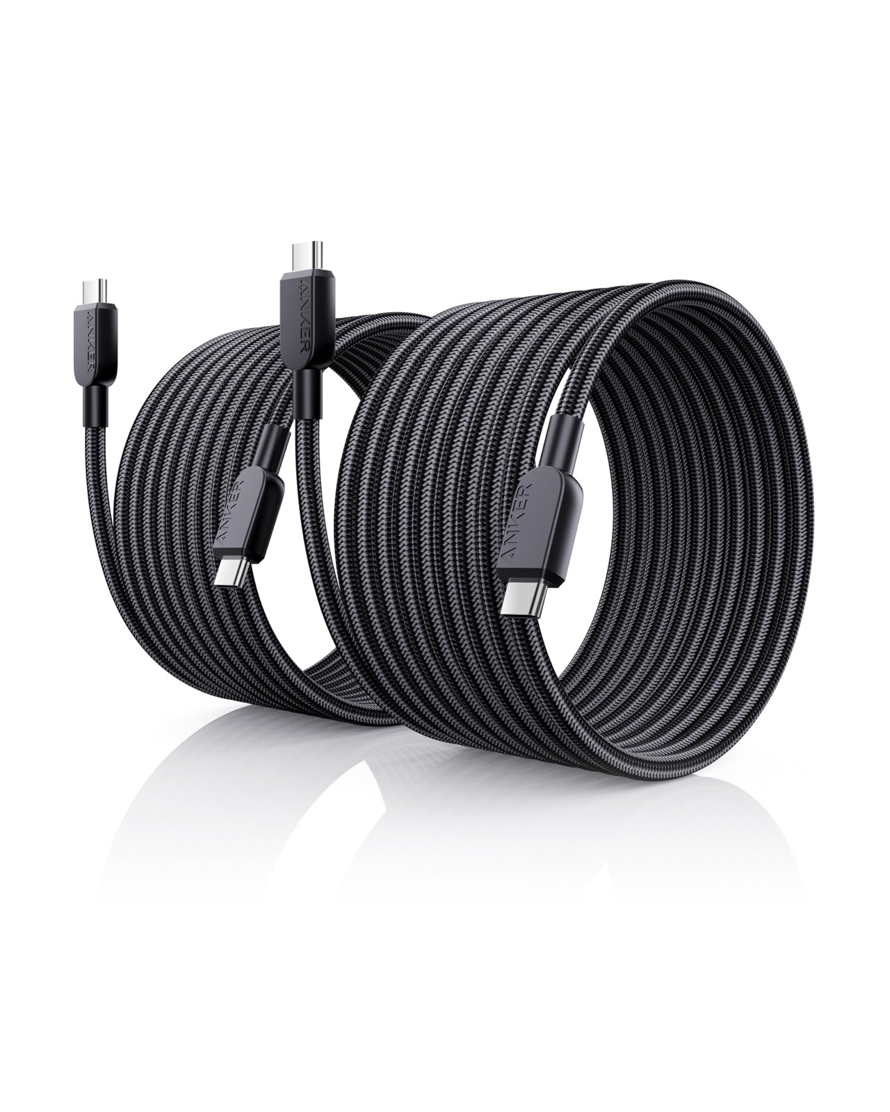 Anker USB C to C Cable (2Pack, 10FT),240W Type-C Fast 10ft, Black