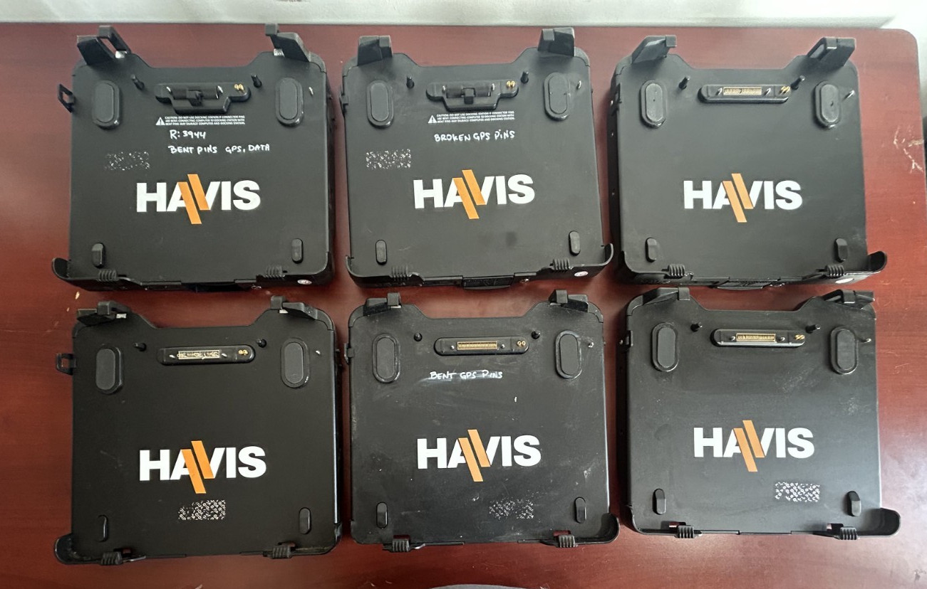 Lot of 6 Havis DS-PAN-1101-2 DS-PAN-1111-2 Docking Stations Toughbook CF-33 READ