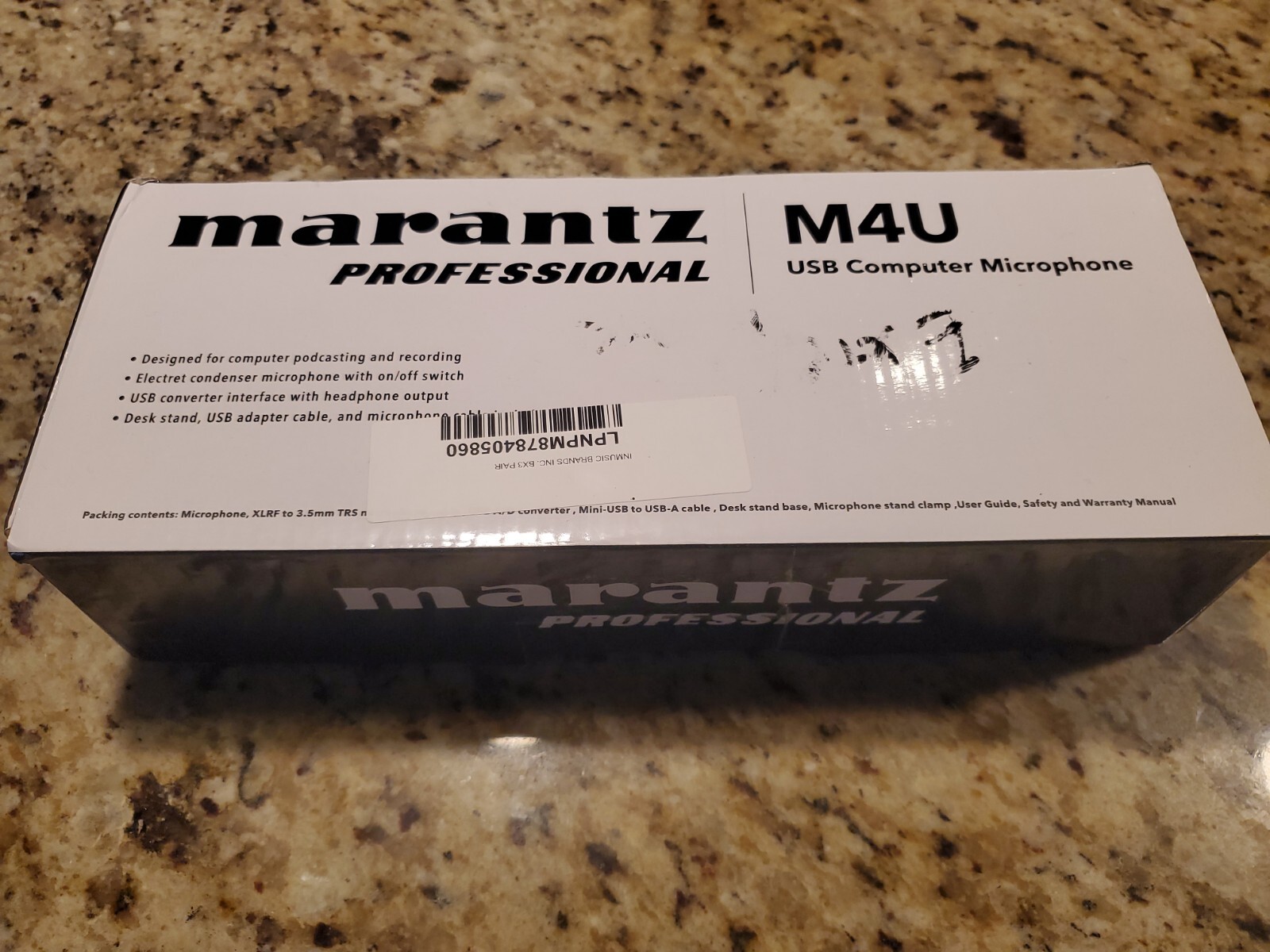 Marantz Pro M4U – USB Condenser Microphone With Audio Interface Mic Cable and...