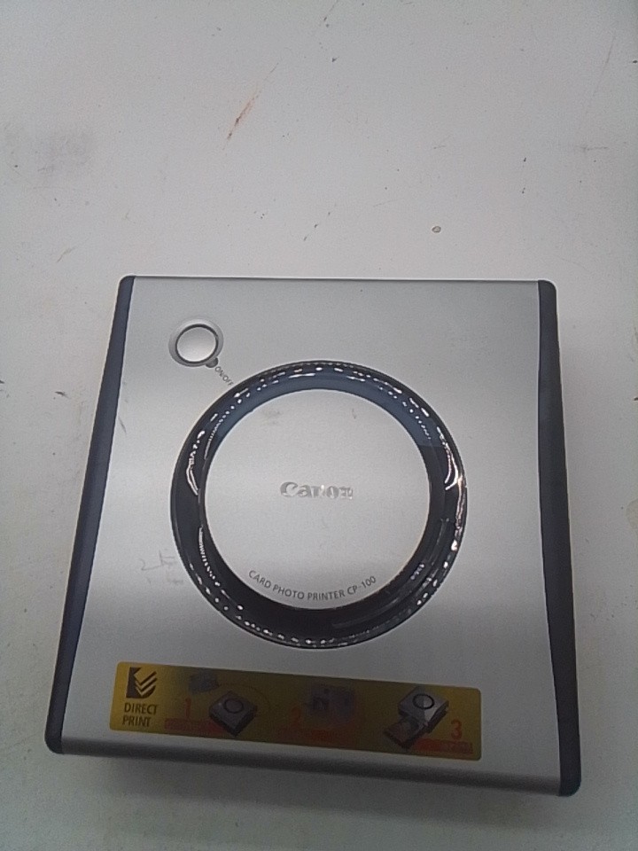 Canon CP-100 Direct Print Card Photo Printer Used No Power Cord