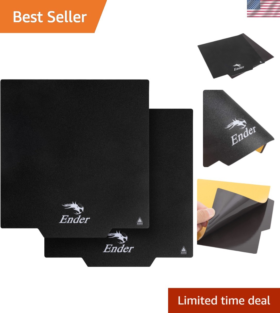 2PCS  Ultra Removable Magnetic 3D Printer Build Surface