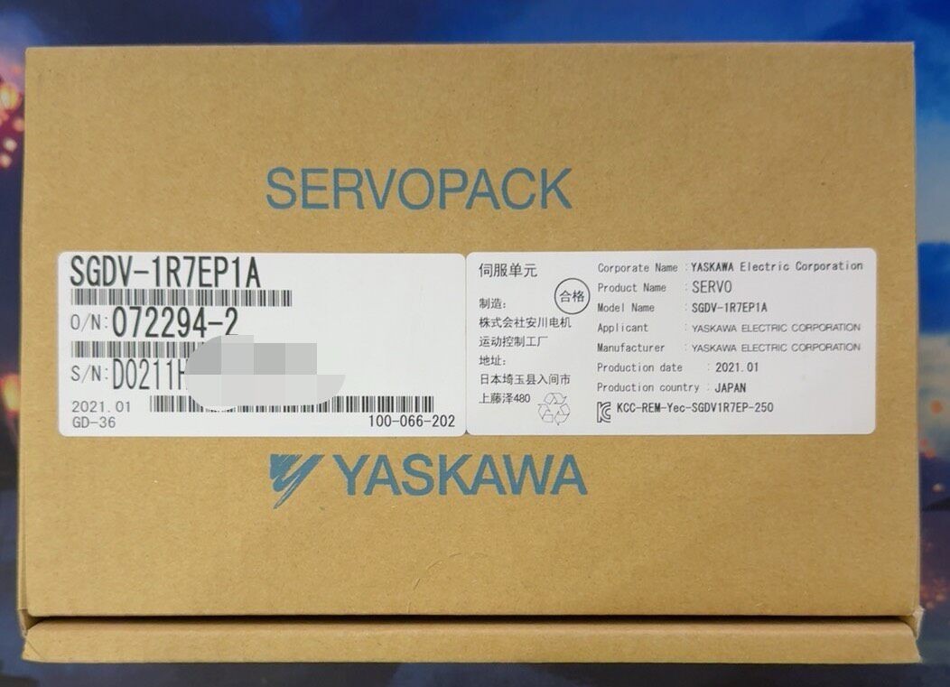 1PCS New Yaskawa SGDV-1R7EP1A Motor Fast transportation