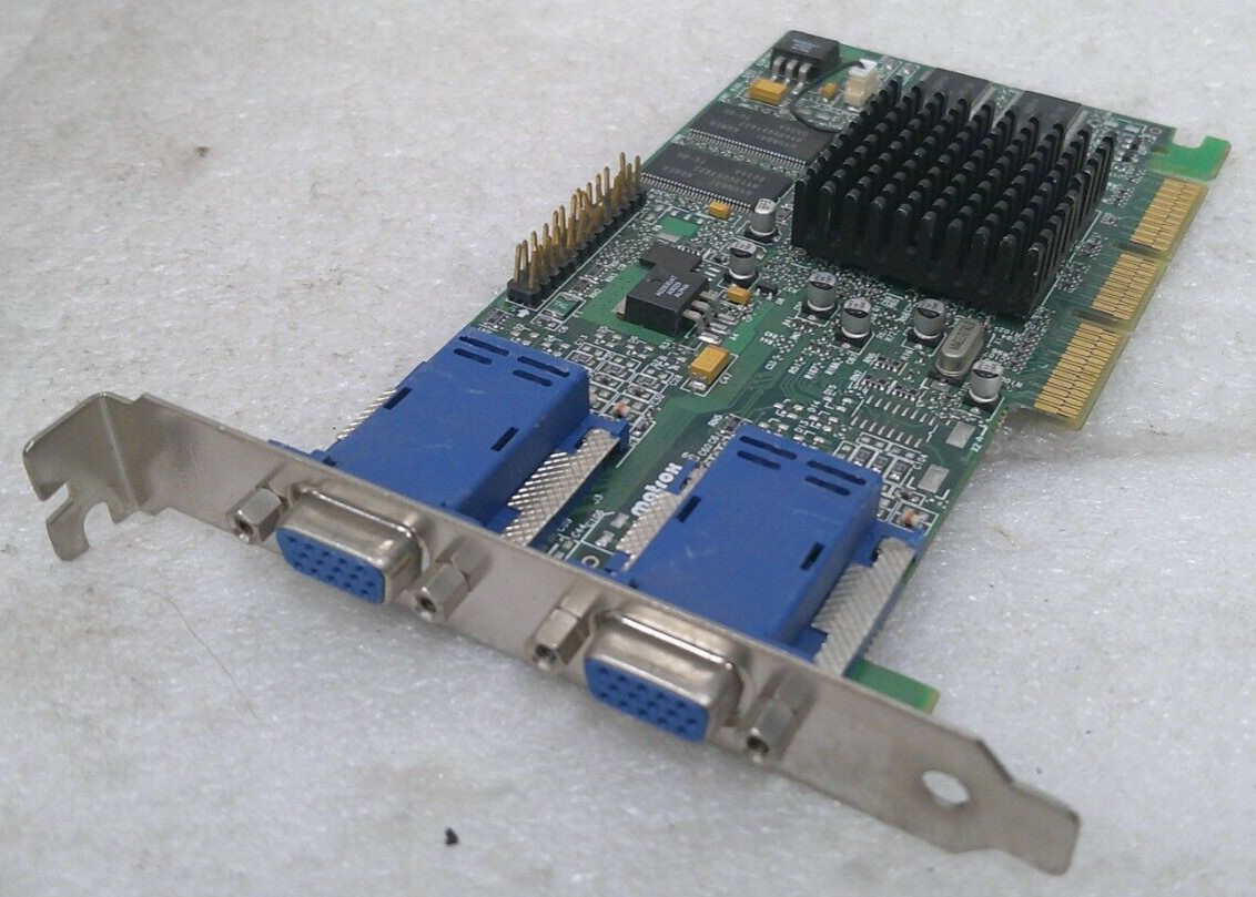 Matrox Dell 0608UX G45+MDHA32D/DEL Rev A00 Dual VGA AGP Video Card