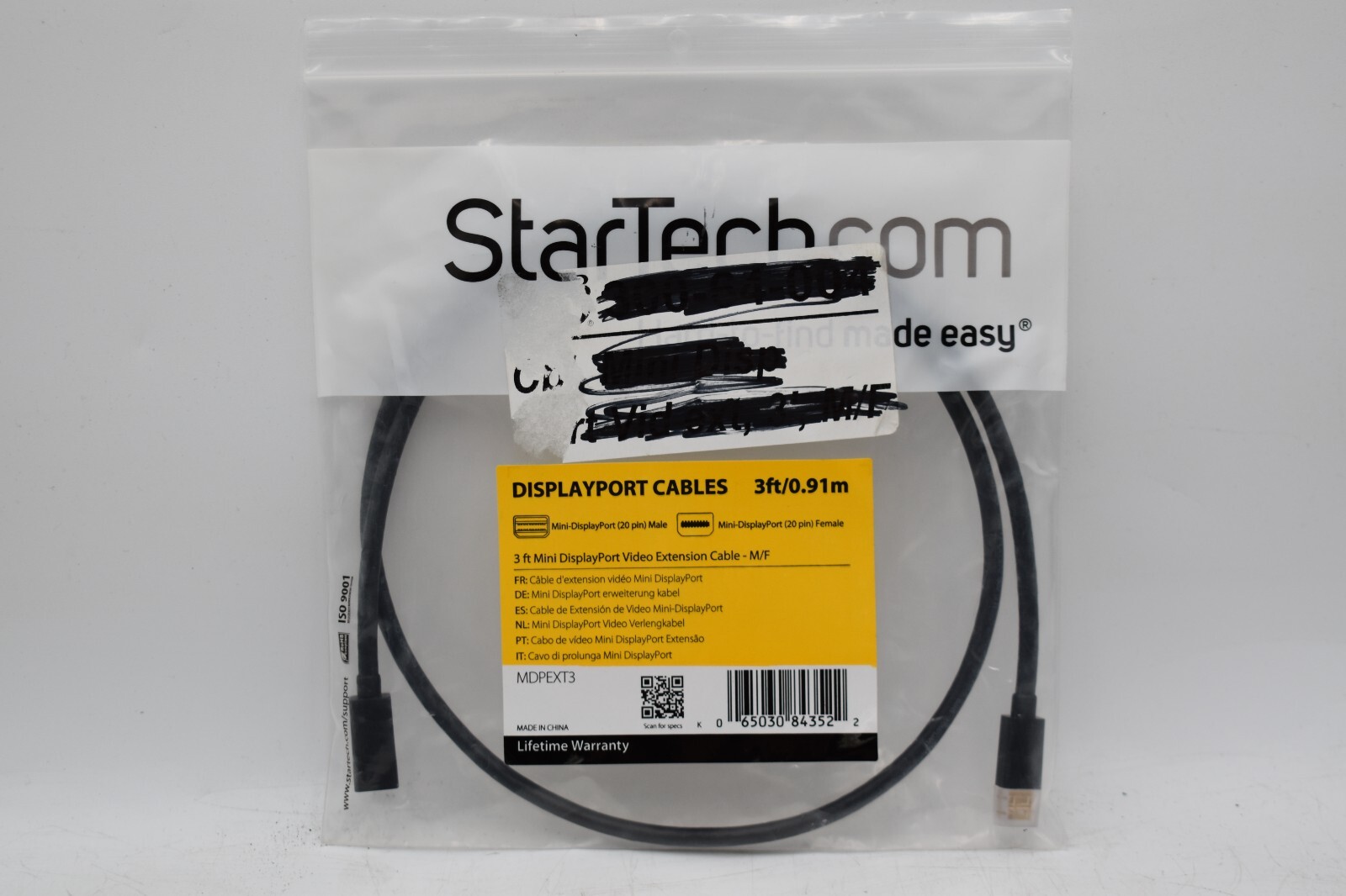 Startech 3Ft/0.91m Mini DisplayPort Video Extension Cable - M/F MDPEXT3