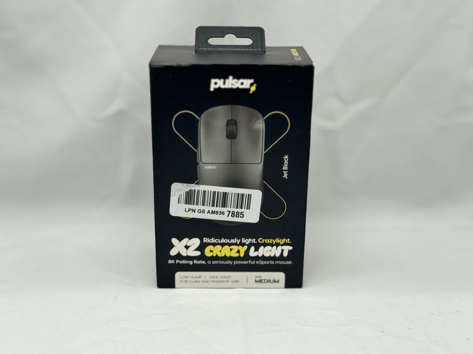 Pulsar X2 Crazy Light Wireless Gaming Mouse 8K | Jet Black
