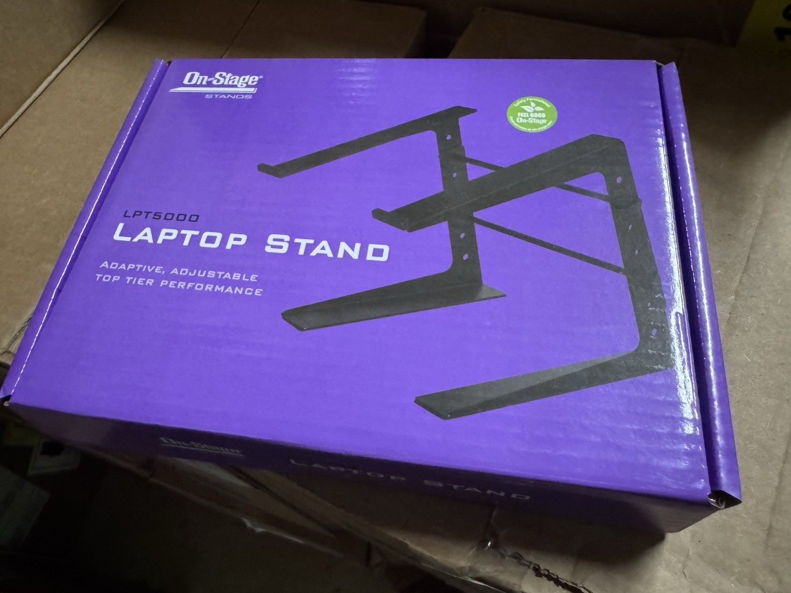 On-Stage LPT5000 Laptop Stand Black Adjustable NEW IN BOX DJ Tablet
