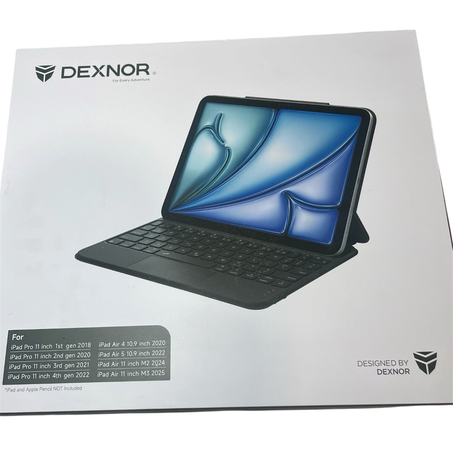 Dexnor Keyboard Case for iPad Air 11'' M3 M2/iPad Air/iPad Pro 11'' Black - NEW