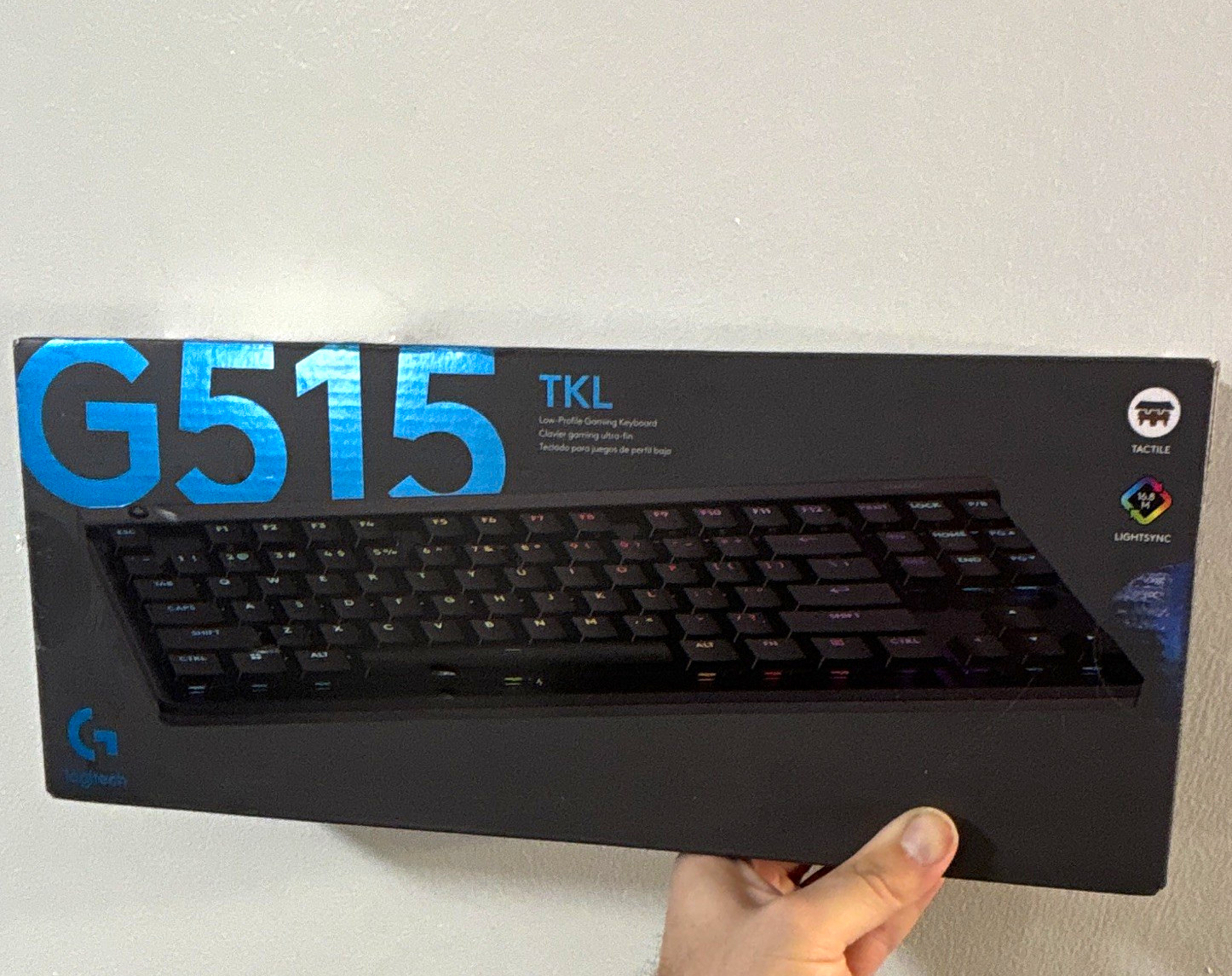 Logitech G G515 TKL Low-Profile RGB Wired USB-C/USB-A QWERTY English Black