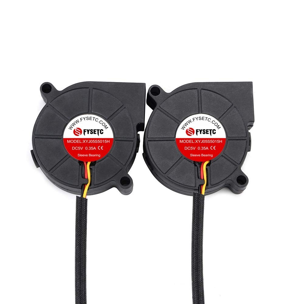 2PCs 5015 Cooling Fan for Prusa i3 MK3 MK3S - 5V Low Noise Hotend Solution