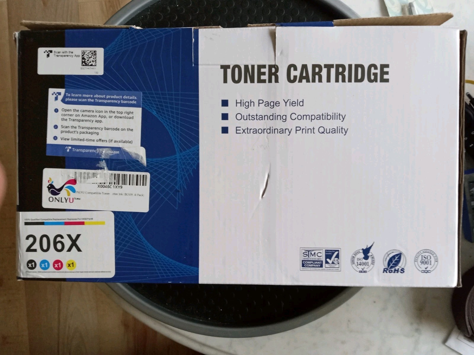 Onlyu Compatible Toner Cartridges 206X  4 Cartridge Replacements For OEM...