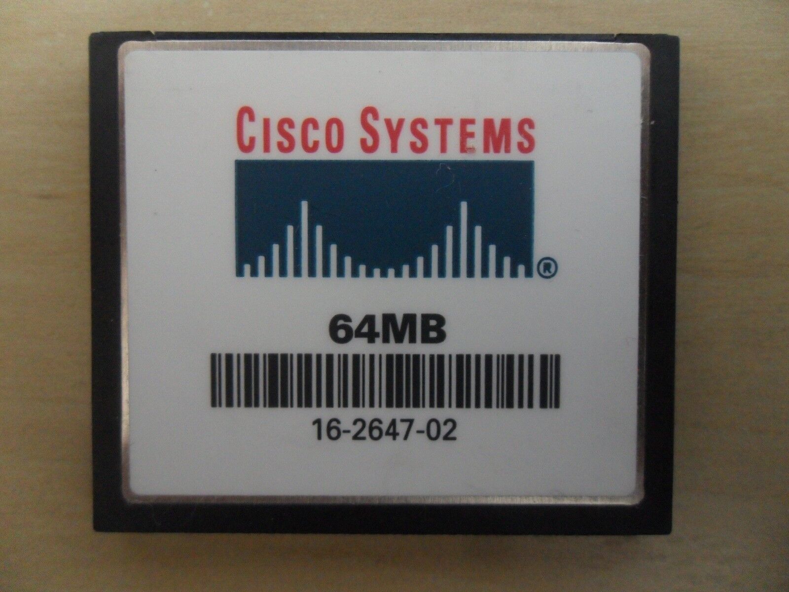 Cisco 64 MB CF Compact Flash Memory Card for 1811 1812 1841 2800 3800 Router