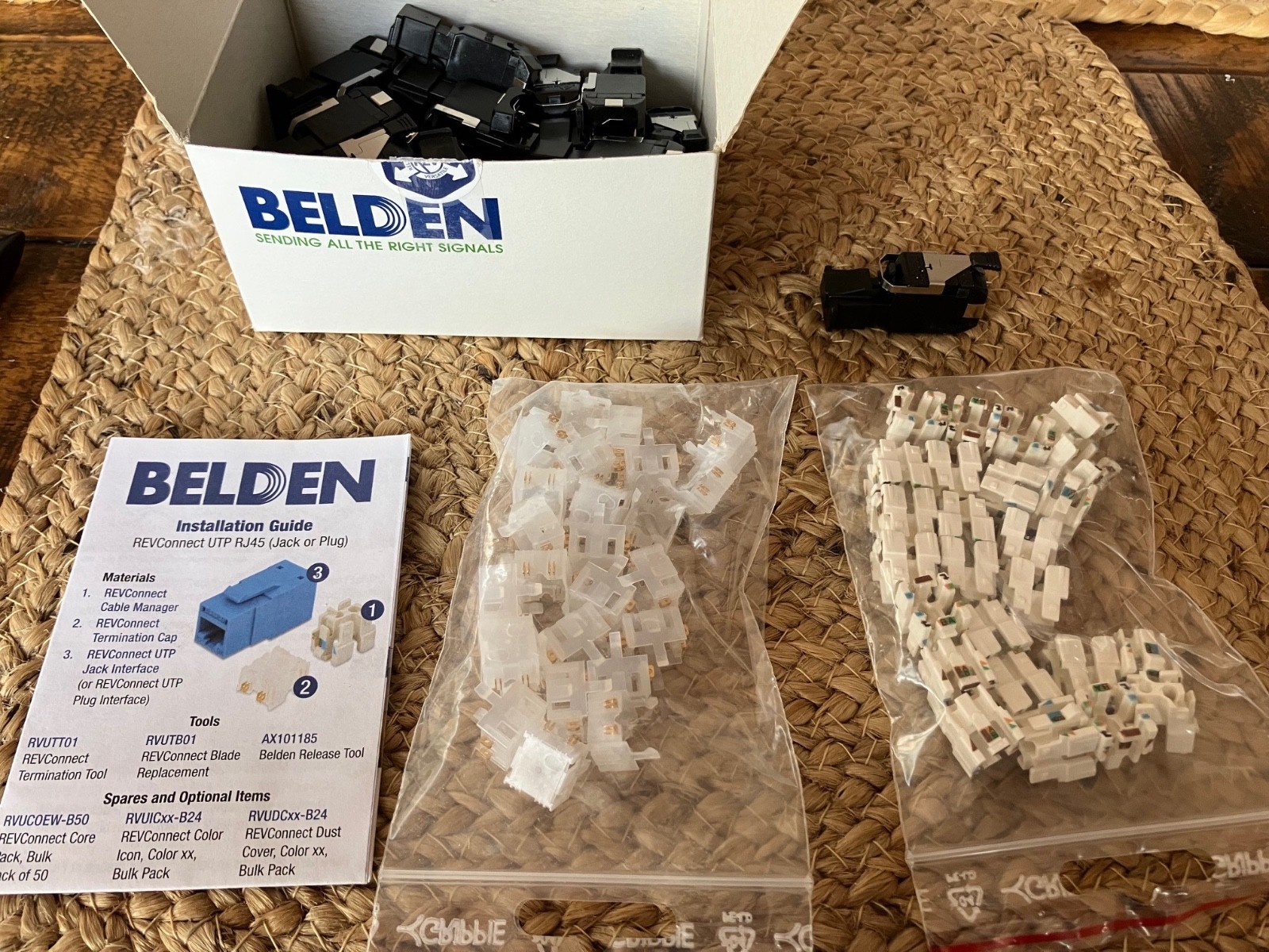 Belden RVAFPUBK-B24 REVConnect 10GX UTP T568 A/B Field Mount Modular RJ45 Connec
